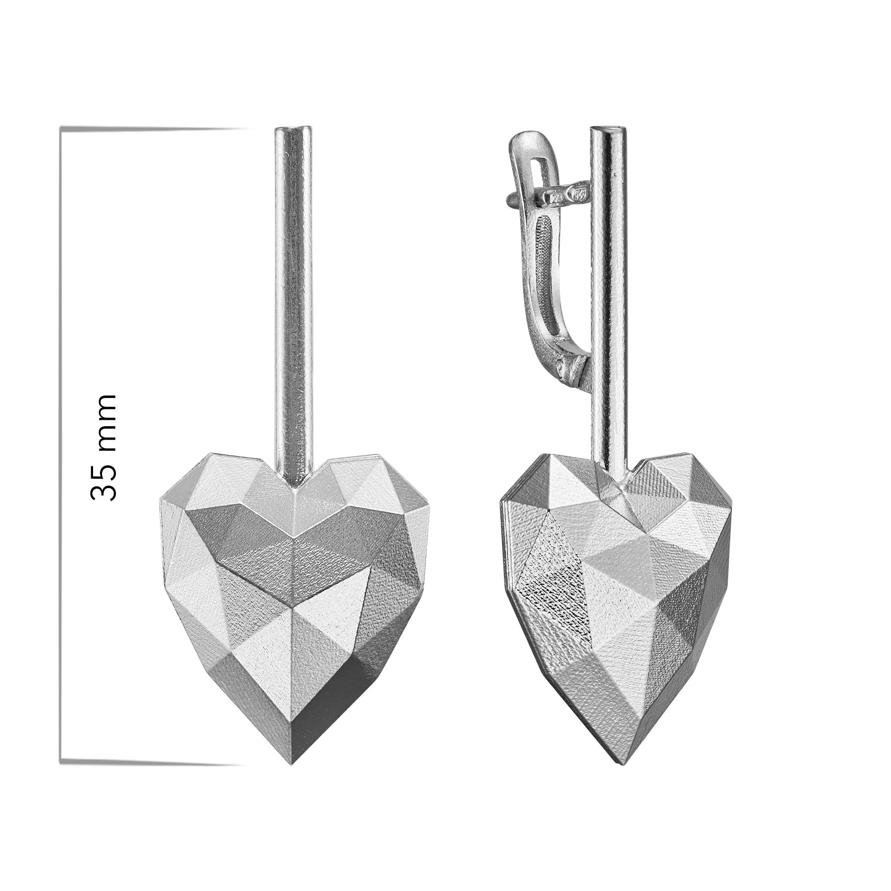Серьги Сердце
