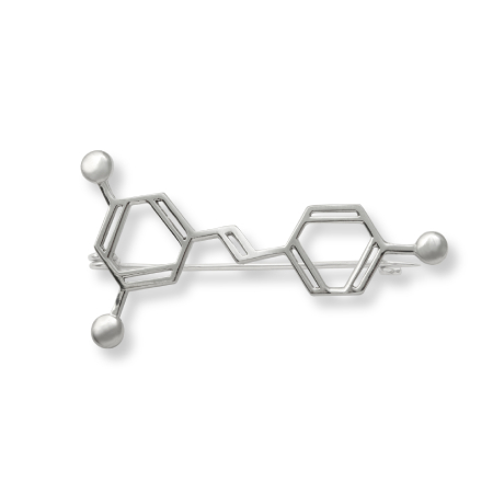 Брошь Молекула вина