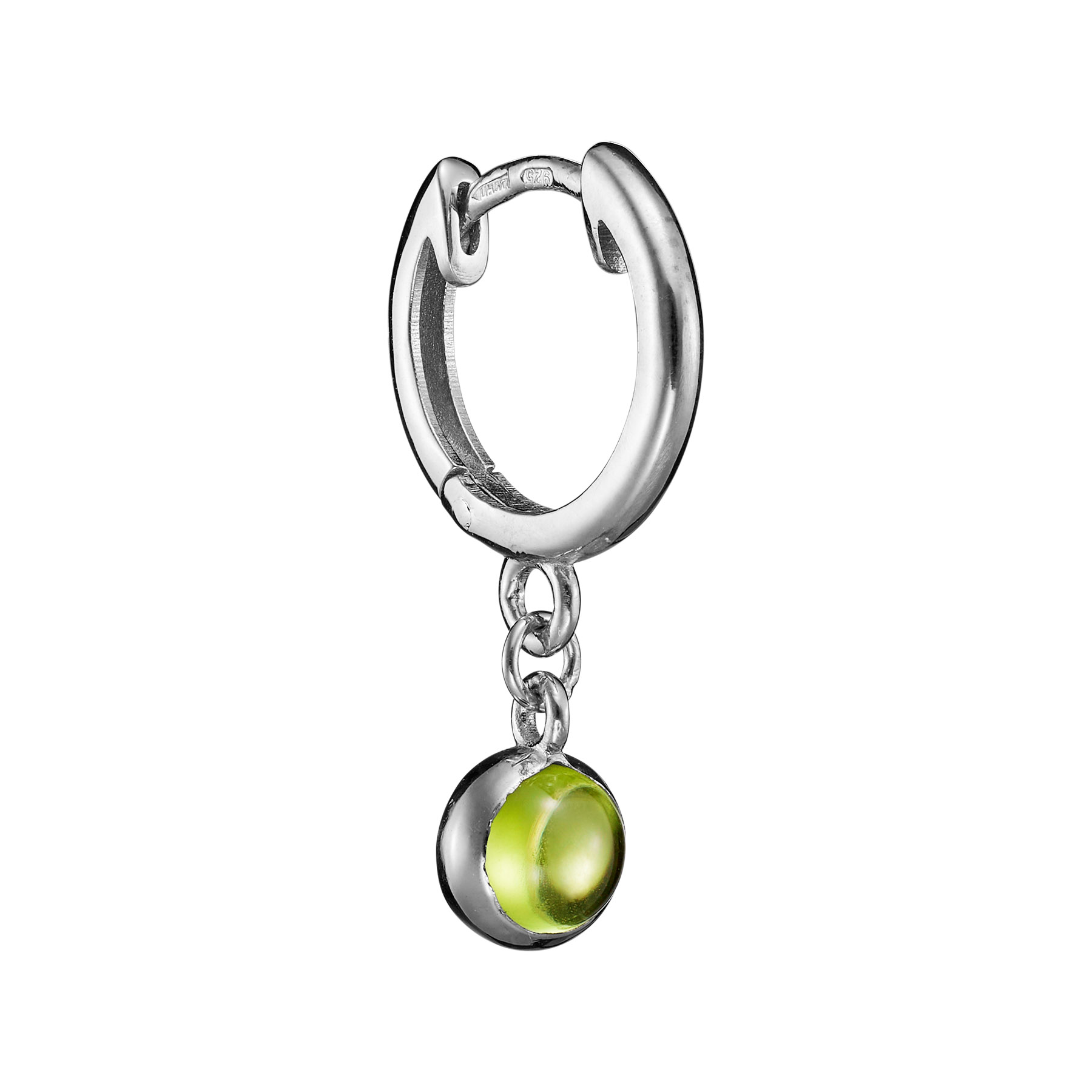 Моносерьга конго с хризолитом