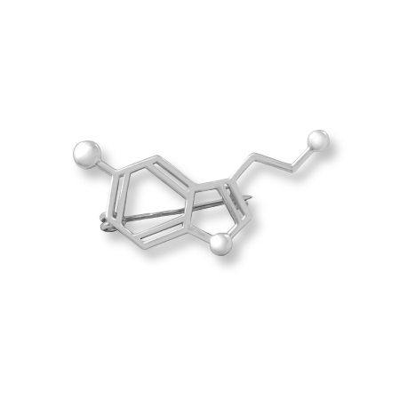 Брошь Молекула Серотонина