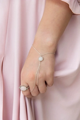 Кольцо Бастет с  розовым кварцем