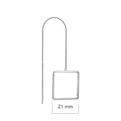 Моносерьга Квадрат 